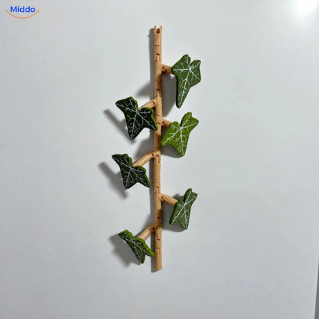IvyFlex korte groene klimoprank met zes magnetische bladeren
