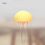 jellyglow lamp geel gloeiende kwal met draaiende lichtfunctie www.middo.nl