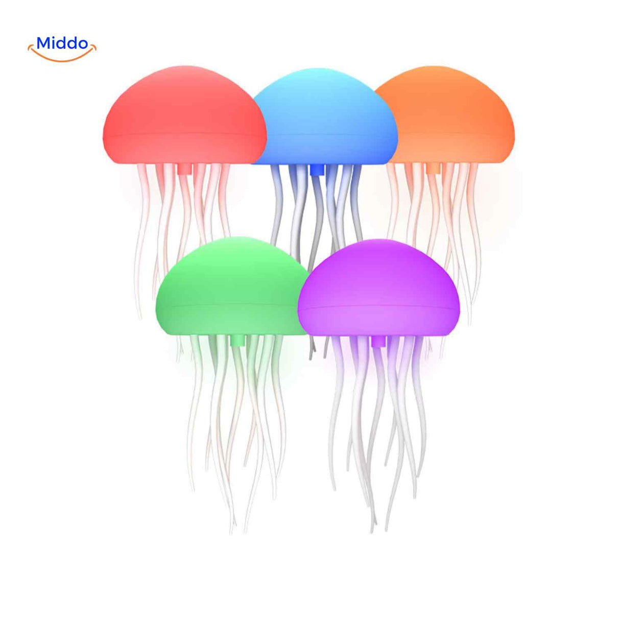 jellyglow lamp meerkleurige kwal lampen voor kinderen en volwassenen www.middo.nl