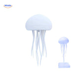 jellyglow lamp witte kwalvorm lamp op heldere voet www.middo.nl