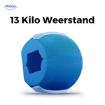 KaakMaster Pro kaaktrainer met 13 kilo weerstand voor gezichtsoefeningen.