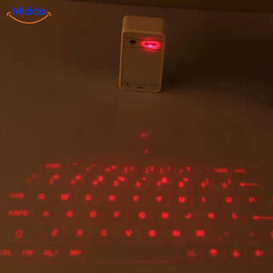 Rode toetsenprojectie bij gedimd licht