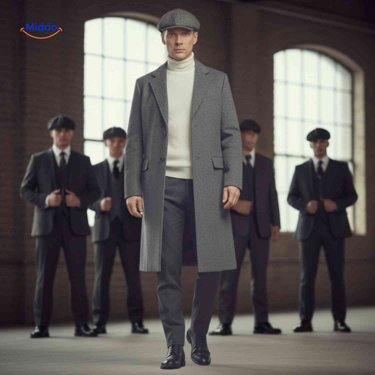 kingsley overjas grijze wollen herenmantel www.middo.nl