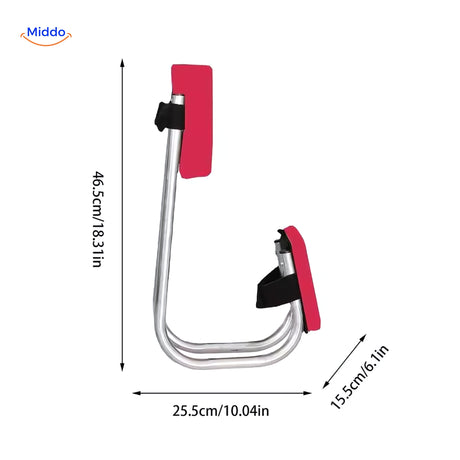 Kneecomfort™ Draagbare Tuinkruk En Knielstoel Met Riembeugel Rood