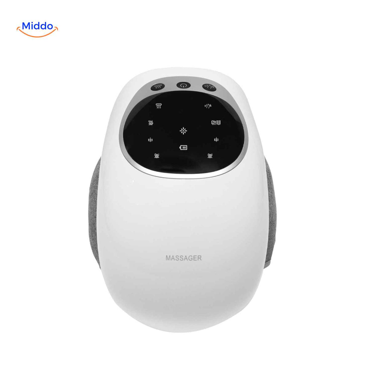 kneetherma massager knie massage apparaat met touchscreen bediening www.middo.nl