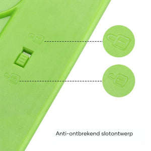 Anti-ontbrekend slotontwerp van lcd-schrijf-tablet.