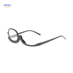 loopex bril glanzend zwarte make up bril voor ogen www.middo.nl