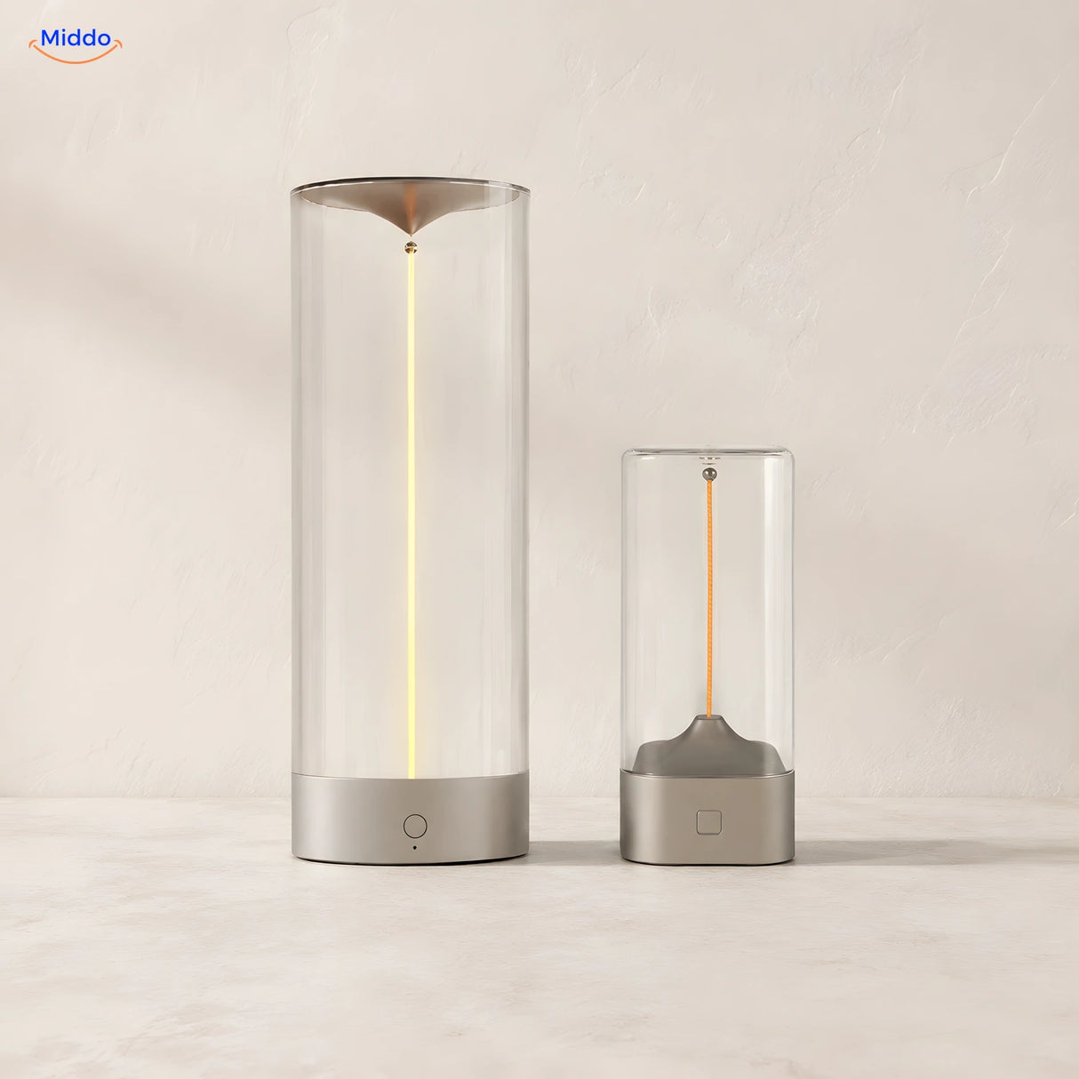 Luminex Premium van 24 cm naast Compact van 13,8 cm www.middo.nl