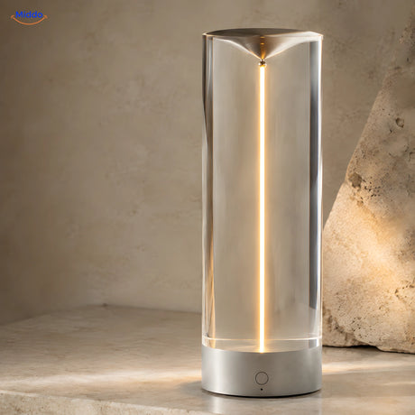 detail van Luminex Premium ronde lamp met heldere platinum crystal lampenkap www.middo.nl
