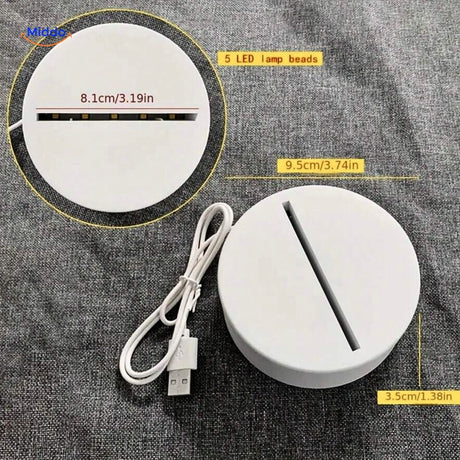 luminote bureau lamp rond led basis met usb kabel en maten middo.nl
