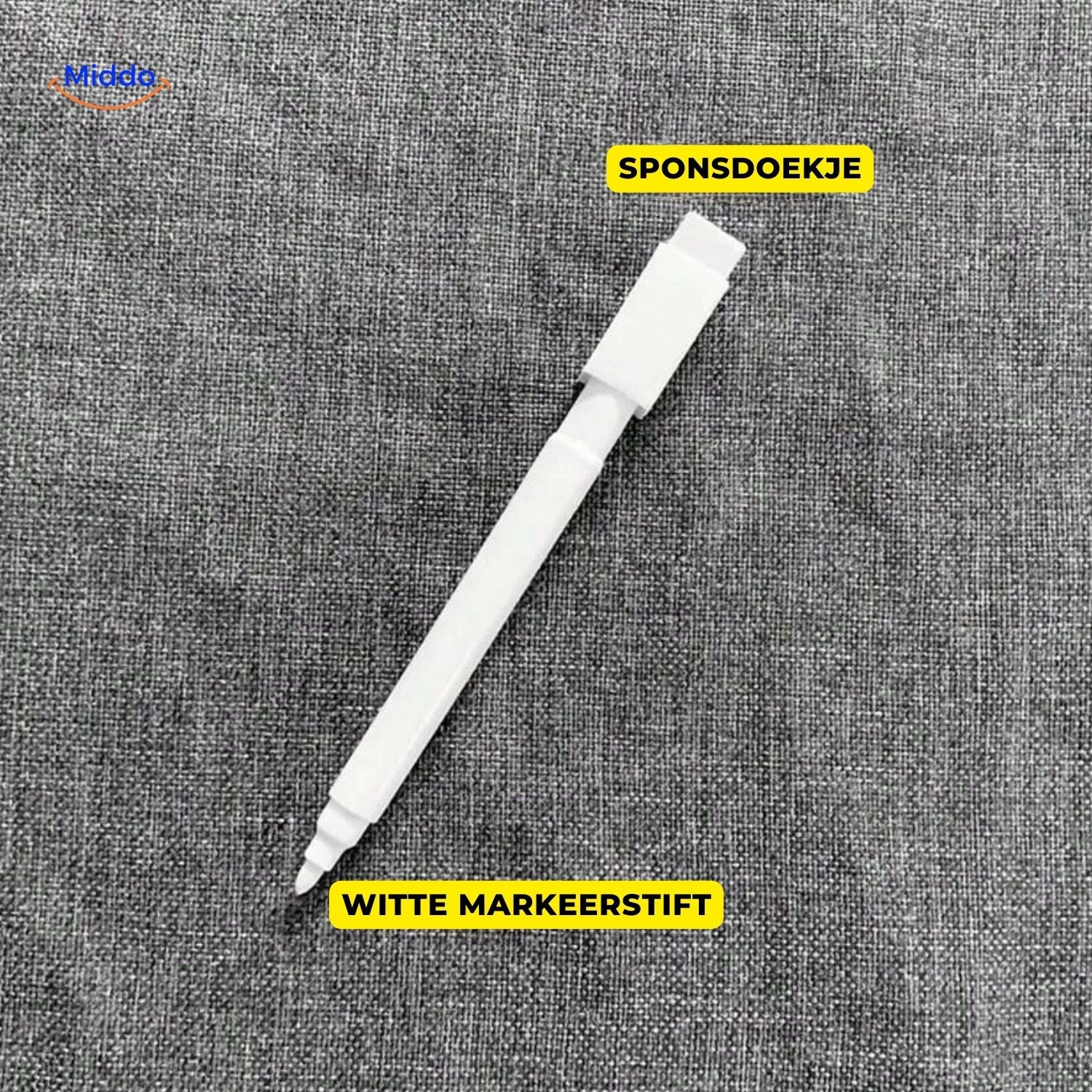 luminote bureau lamp witte markeerstift met sponsdoekje middo.nl