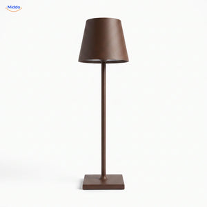 Lumiset oplaadbare tafellamp bruin dimbaar