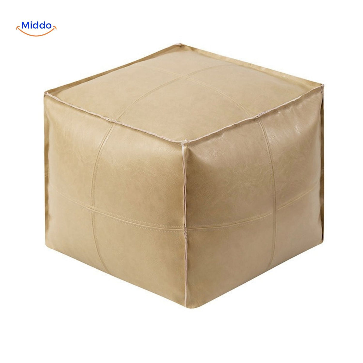 LuxuraSoft™ Leer Tatami Poef Kussen | Duurzaam, Comfortabel & Vulbaar