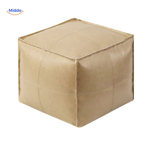 LuxuraSoft™ Leer Tatami Poef Kussen | Duurzaam, Comfortabel & Vulbaar