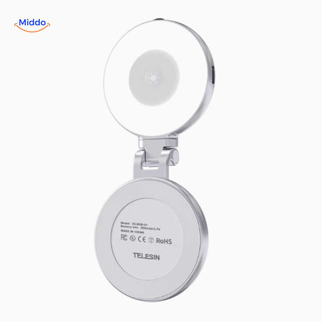 maggrip handle led ringlicht met oplaadbare batterij en scharnier www.middo.nl