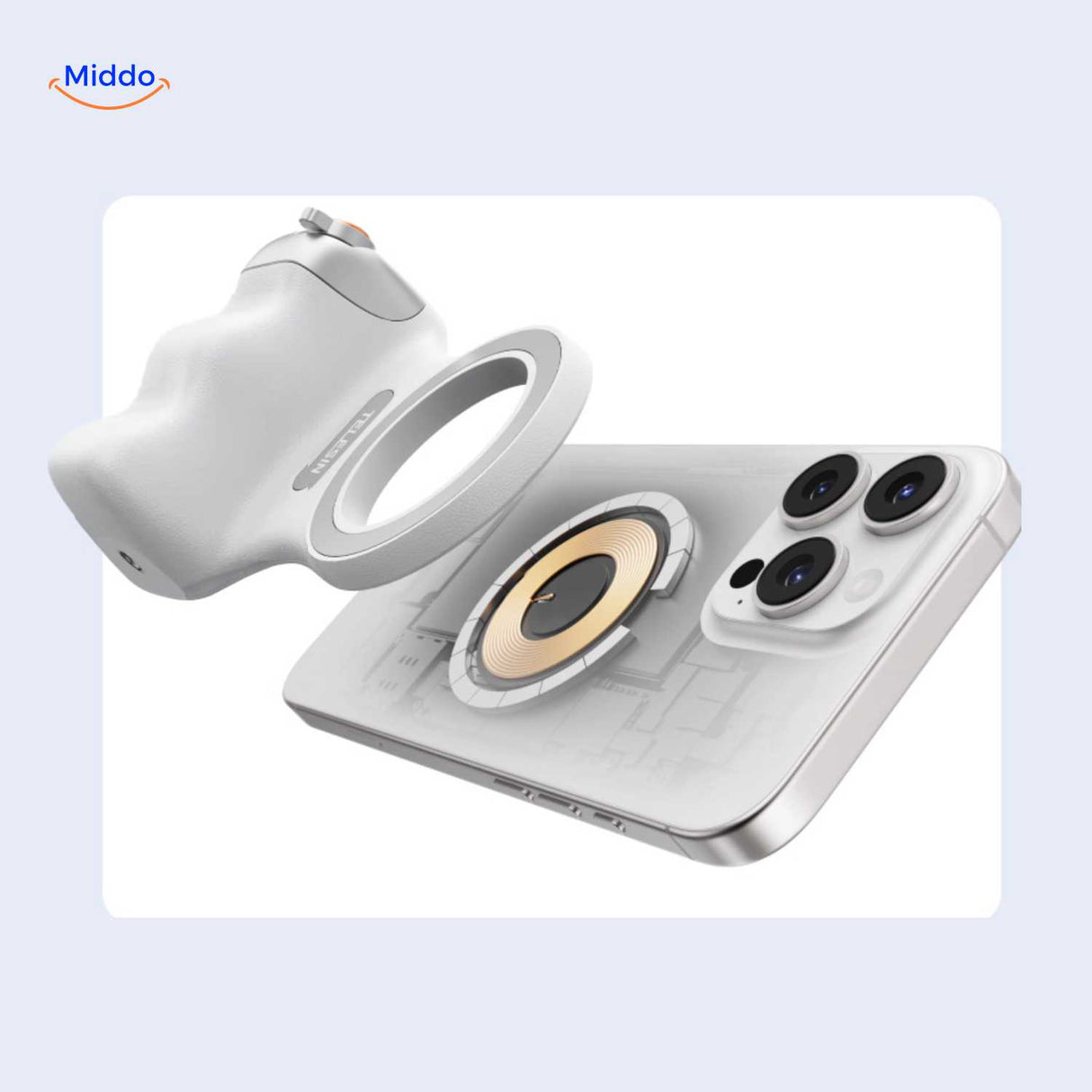 maggrip handle magsafe compatibele mount voor iphone en android www.middo.nl