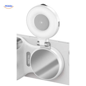 maggrip handle verlichtende ring met spiegel voor selfie ondersteuning www.middo.nl