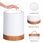 Aanraakbediening en USB-input functies van nachtlamp