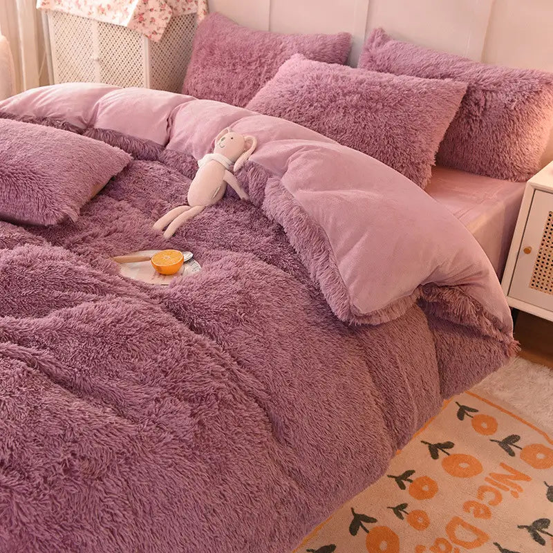 Teddy Fluffy Fleece Beddengoed Set | Warm & Extra Zacht