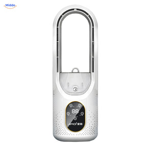 BreezeLite USB-bureauventilator: wit model van voren op witte achtergrond.