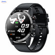 LIGE smartwatch: zwart model met siliconen band.