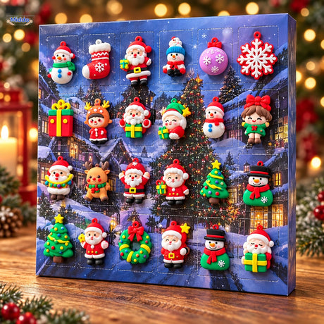 FestiveFrights Kerst 24 Nights aftelbox met volle set kerstfiguren