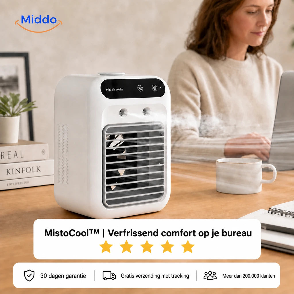 MistoCool met Middo garantie en gratis verzending met tracking