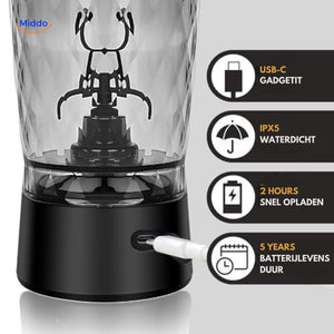 MixPro™ Shakerbeker | Oplaadbaar, automatisch mixen en draagbaar