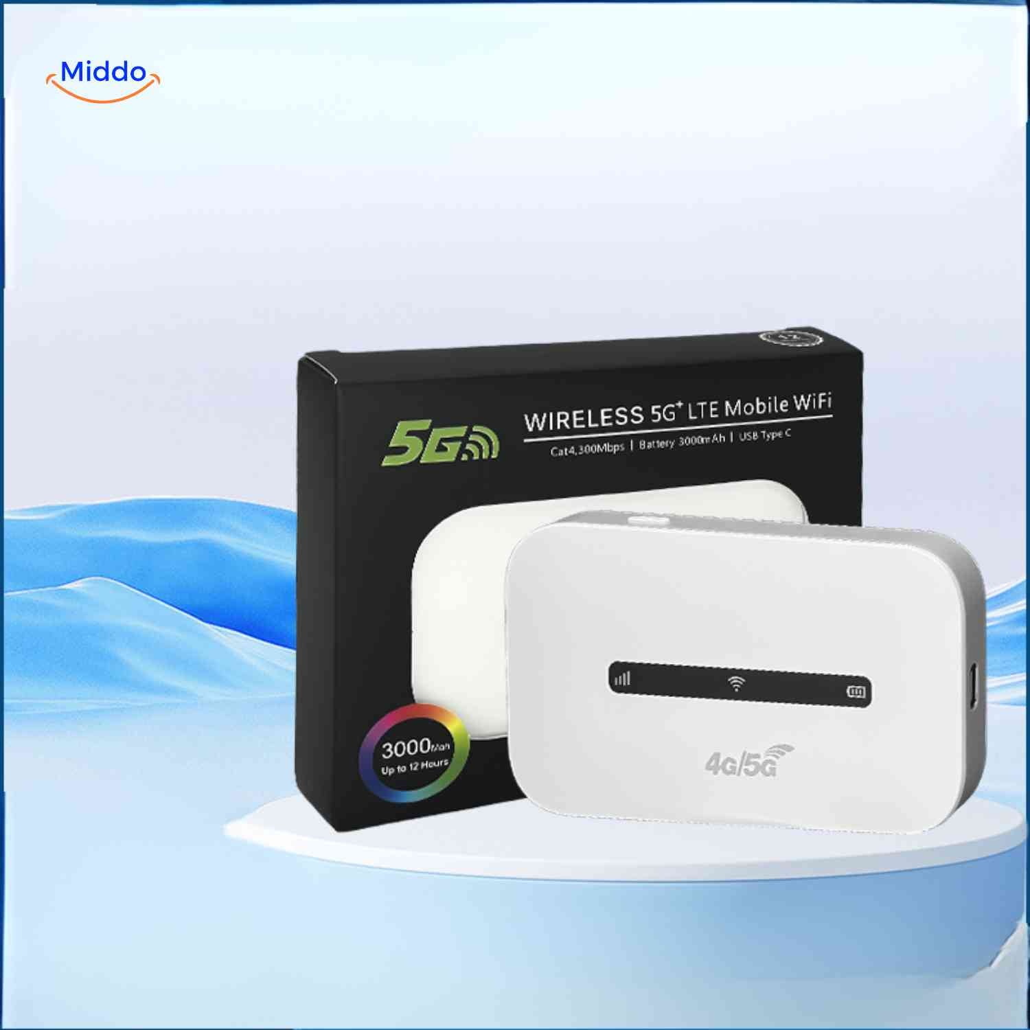 netrovia router 5g lte mobiele wifi hotspot 3000mah voor snel internet www.middo.nl