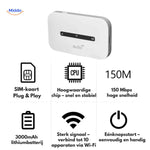 netrovia router simkaart plug play snelle chip en 150mbps snelheid www.middo.nl