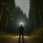 nightray hoofdlamp heldere lichtstraal in bos www.middo.nl