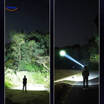 nightray hoofdlamp vergelijking brede en gefocuste bundel www.middo.nl