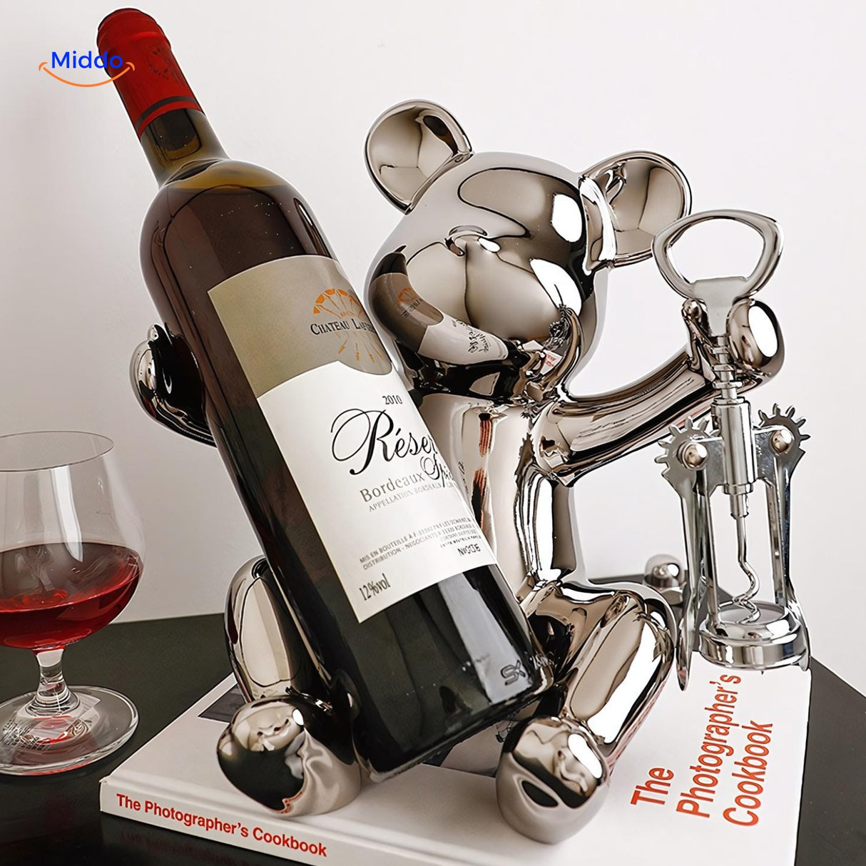 Ontkurk Het Plezier Met Deze Handmadebear Beer Wijnhouder