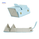 optigarde brillenkoker blauw 2 vaks vouwbare etui www.middo.nl