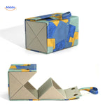 optigarde brillenkoker blauw geometrisch 4 vaks luxe brillenhouder www.middo.nl