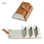 optigarde brillenkoker caramel 3 vaks vouwbare brillendoos www.middo.nl