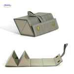 optigarde brillenkoker houtnerf grijs 2 vaks klassieke brillenkoker www.middo.nl