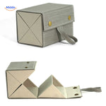 optigarde brillenkoker houtnerf grijs 4 vaks reisdoos voor brillen www.middo.nl