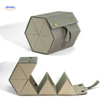 optigarde brillenkoker houtnerf grijs 6 vaks multivakken opbergdoos www.middo.nl