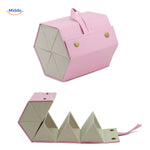 optigarde brillenkoker roze 6 vaks luxe brillendoos www.middo.nl