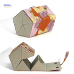 optigarde brillenkoker roze bloemen 5 vaks luxe vouwbare case www.middo.nl