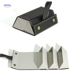 optigarde brillenkoker zwart 3 vaks vouwbare brillendoos www.middo.nl