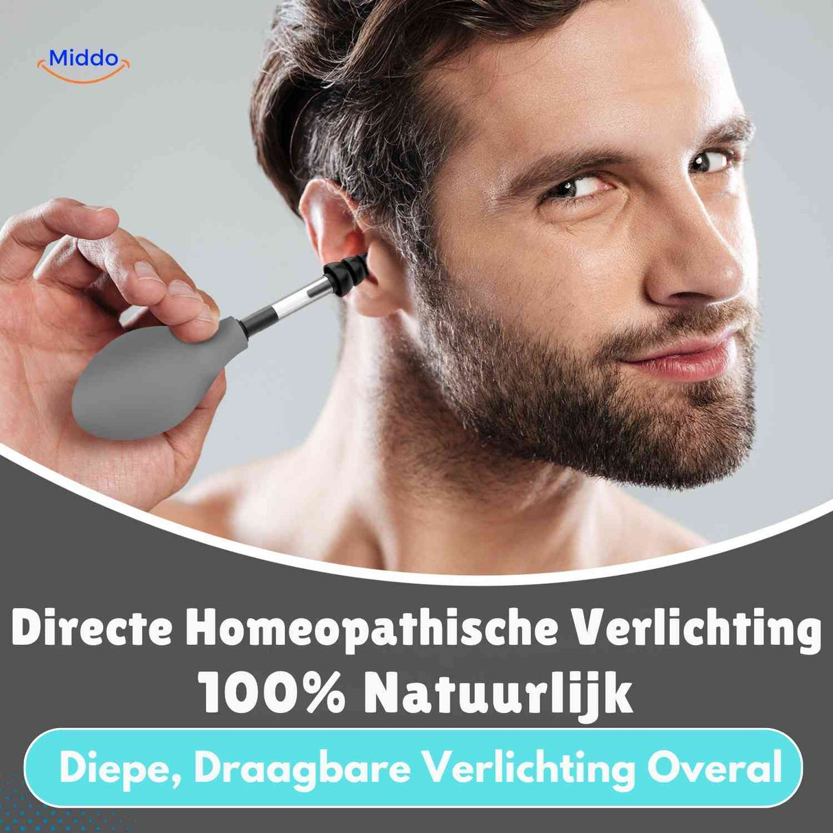otorelief oordrukapparaat directe homeopathische verlichting www.middo.nl