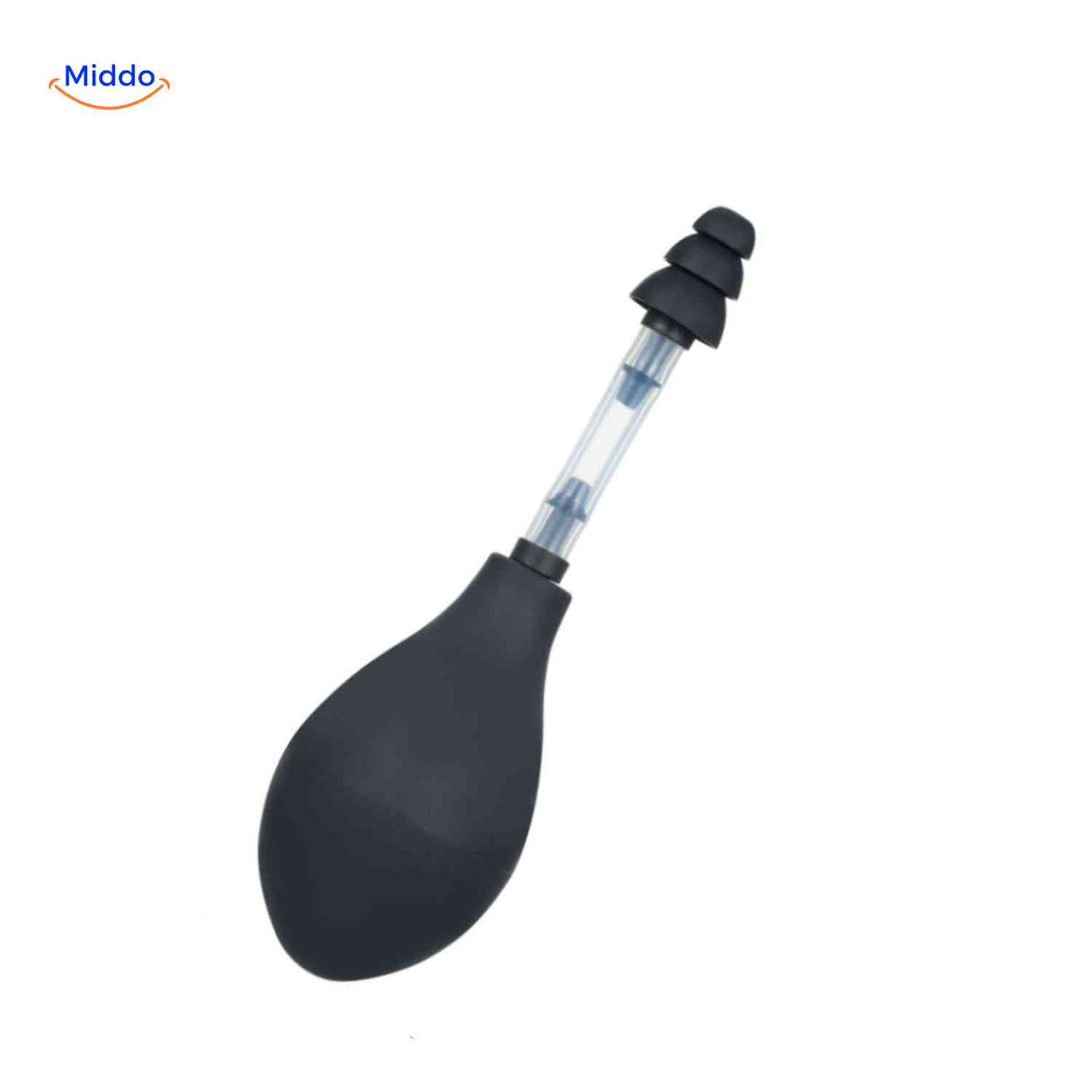 otorelief oordrukapparaat productfoto zwart model www.middo.nl