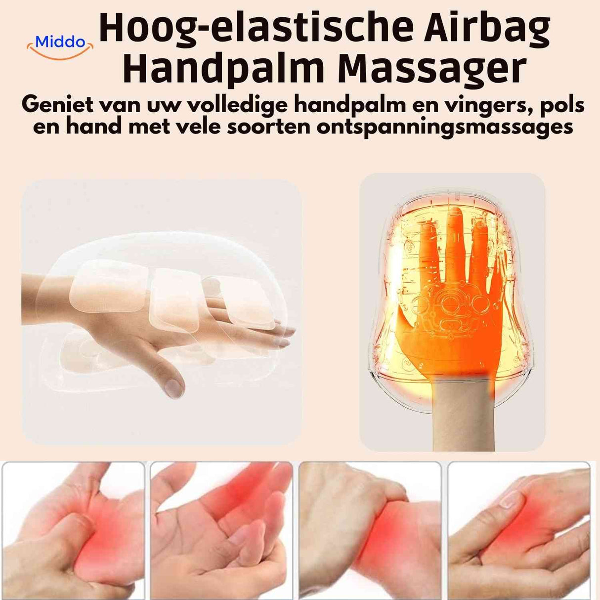 palmex massager airbag druk voor handpalm en vingers www.middo.nl