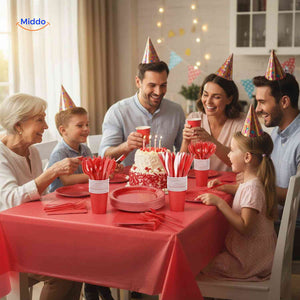 partylux bordenset verjaardag feest servies set tafel aankleding www.middo.nl