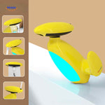 penguino kraan geel modern waterbesparende luxe badkamerkraan www.middo.nl