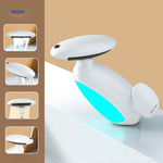 penguino kraan wit modern waterbesparende luxe badkamerkraan www.middo.nl