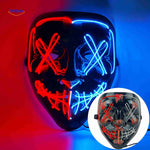 phantomglow masker led rood blauw lichtend horror feestmasker www.middo.nl