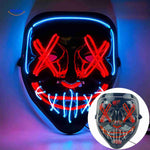 phantomglow masker led rood blauw lichtgevend angstmasker halloween www.middo.nl
